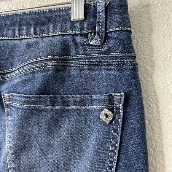 Democracy Ab Solution High Rise Skinny Jeans Blue 10 Ankle Stretch Denim - Picture 7 of 9